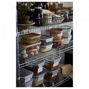 IKEA 365+, Контейнер для пищевых продуктов, квадратный/пластиковый, 750 мл, 3 шт