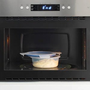 IKEA 365+, пищевой контейнер с крышкой, круглый/пластик, 450 мл