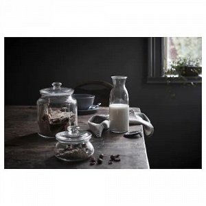 VARDAGEN, Банка с крышкой из прозрачного стекла, 1,9 л