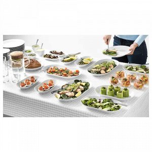 IKEA 365+, сервировочная тарелка, белая, 19x10 см