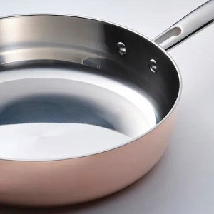 FINMAT, Сотейник с крышкой, медь/нержавеющая сталь, 25 см