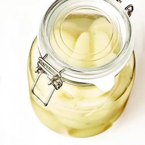 KORKEN, банка с крышкой, прозрачное стекло, 1,8 л
