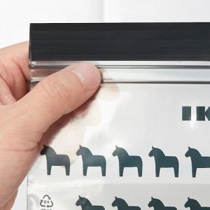ISTAD, Закрывающийся пакет, черный, 0,3 л/ 25 шт