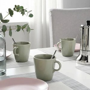 IKEA FÄRGKLAR, Кружка матово-зеленая, 370 мл