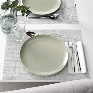 "Уценка"  FÄRGKLAR,Набор тарелок , зеленый матовый, 26 см