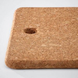 IKEA HEAT, Подставка под горячее, пробка, 23x17 см/ 2 шт