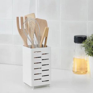 AVSTEG, Подставка для кухонной утвари, белая, 18 см