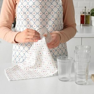 INAMARIA , кухонное полотенце, с рисунком синее/розовое, 30x40 см
