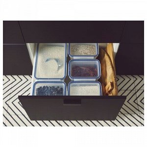 IKEA 365+, Контейнер для пищевых продуктов с крышкой, прямоугольный/пластиковый, 4,2 л