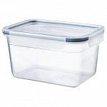 IKEA 365+, пищевой контейнер с крышкой, прямоугольный/пластик, 2,0 л