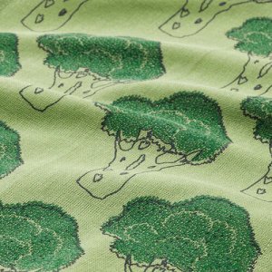 TORVFLY, кухонное полотенце, узорчатое/зеленое, 30x40 см