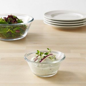 VARDAGEN, Миска, прозрачное стекло, 12 см