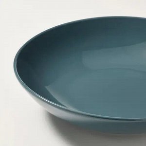 FÄRGKLAR, Набор тарелок , глянцевая темно-бирюзовая, 23 см