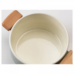 KASTRULL, Кастрюля с крышкой, зеленая, 3 л