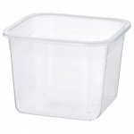 IKEA 365+, пищевой контейнер, квадратный/пластик, 1,4 л