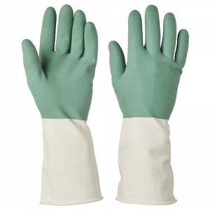 RINNIG, перчатки для уборки, зеленые, M