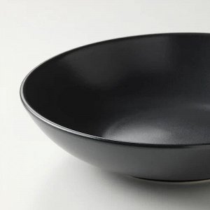 FRGKLAR, Набор тарелок  , матовый темно-серый, 19 см