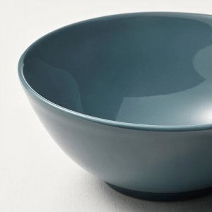 FÄRGKLAR, Чаша, глянцевая темно-бирюзовая, 12 см, 4 шт
