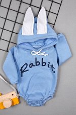 Боди утепленный Rabbit, Цвет: Голубой