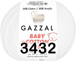 Пряжа Gazzal Baby Cotton 25