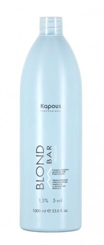 Kapous кремообразная окислительная эмульсия blond bar с экстрактом жемчуга 1,5% 1000 мл