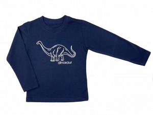 Лонгслив Dinosaur / Синий