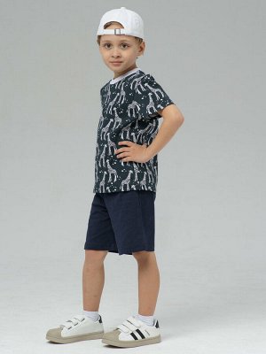 Комплект Safari темно-синий / шорты + футболка