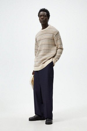 Textured geometric свитер