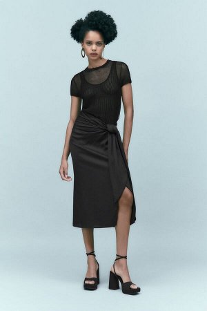 Knotted midi юбка