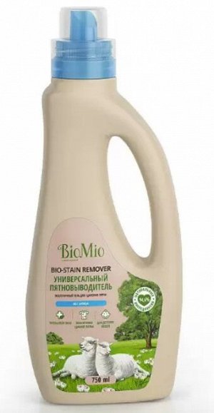 БиоМио (BioMio) Bio Stain Remove Экологичный универсальный пятновыводитель для стирки белья, 750 мл