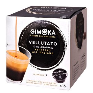 Кофе капсулы DG GIMOKA Vellutato Espresso 1уп.х 16 капсул