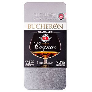 Шоколад BUCHERON ж/б 72% Горький с Коньяком 100 г 1/10