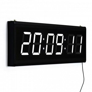 Часы электронные настенные, с будильником, 20 х 3 х 60 см