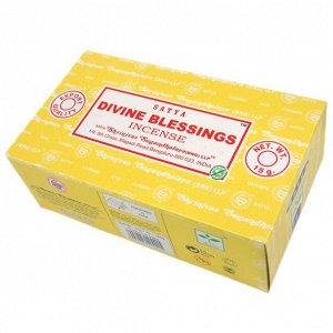 SATYA прямоуг. Благовония Divine Blessings Божественные Благословения 15гр. блок 12шт.