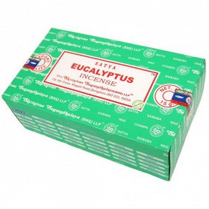 SATYA прямоуг. Благовония Eucalyptus Эвкалипт 15гр. блок 12шт.