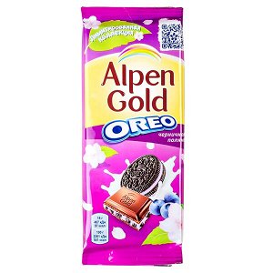 Шоколад Альпен Гольд Орео Черничная поляна 90 г 1 уп.х 19 шт.