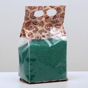 Кондитерская посыпка «Кристал сахарный», зелёный, 1 кг