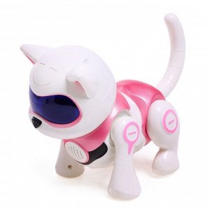 Робот-кошка, интерактивная «Новогодняя Джесси», русское озвучивание, цвет розовый