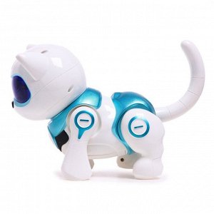 Время игры Робот-кошка, интерактивная «Новогодняя Джесси», русское озвучивание, цвет голубой