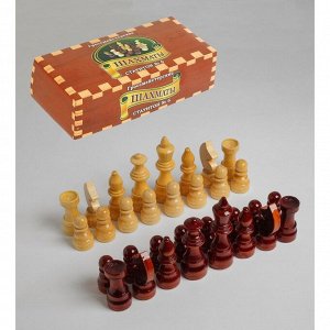 СИМА-ЛЕНД Шахматные фигуры турнирные, дерево, h-5.6-11.6 см, d-3.0-3,8 см