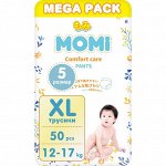 MOMI COMFORT CARE подгузники-трусики XL (12-17 кг) MEGA, 50 шт