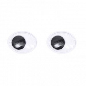 Глазки на клеевой основе, набор 160 шт, размер 1 шт: 1,3?1 см
