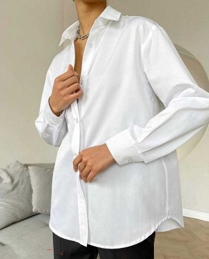 Рубашка Женская 5505 "Б/К - Однотон" Белая