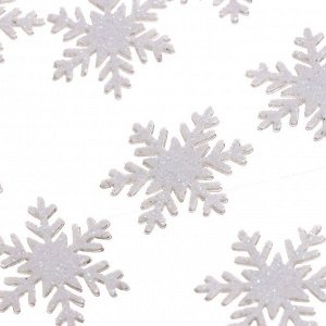Новогодний набор для декора «Снежинки» на клеевой основе