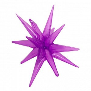 Шар полимерный 22" «Звезда 3Д», цвет фиолетовый