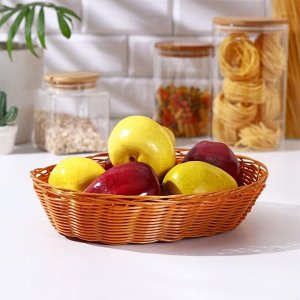 Корзинка для фруктов и хлеба Доляна «Капучино», 27x22x6 см