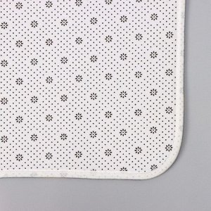 Набор ковриков для ванной и туалета Доляна «Мрамор», 2 шт: 79x50, 50x39 см, цвет серый