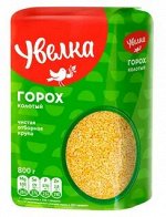 Увелка Крупа Горох шлифован. колотый 800г 1/6, шт