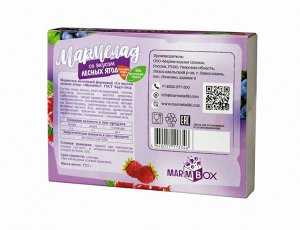 Мармелад желейный формовой "Со вкусом лесных ягод"  "Marmbox"