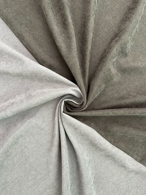 Комплект штор  КАНВАС (эффект замши) комбинированный цвет Темно серый+Светло серый: 2 шторы по 200 см